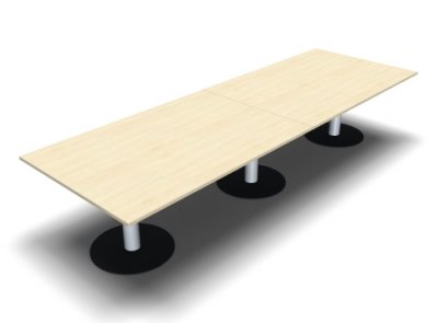 Meetingtisch TEN 360 cm recheckig Ahorn