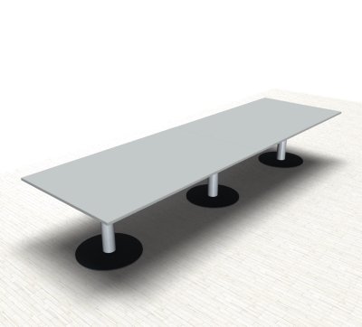 Meetingtisch TEN 400 cm Lichtgrau