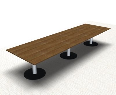 Meetingtisch TEN 400 cm Nussbaum