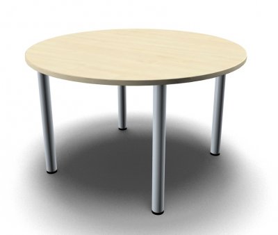 Konferenztisch TEN rund 120 cm Ahorn