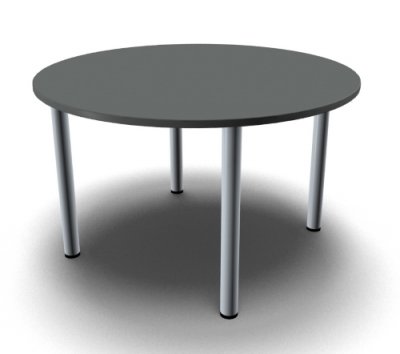 Konferenztisch TEN rund 120 cm Onyx-Grau