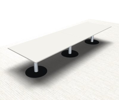 Meetingtisch TEN 400 cm Weiss