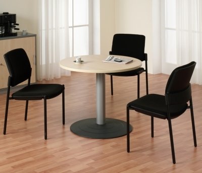 Meetingtisch rund 100 cm Ahorn