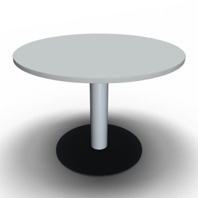 Meetingtisch rund 100 cm Lichtgrau
