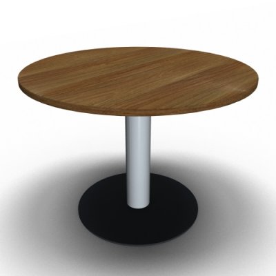 Meetingtisch rund 100 cm Nussbaum