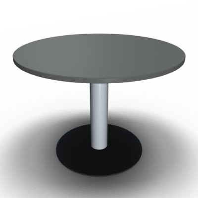 Meetingtisch rund 100 cm Onyx-Grau