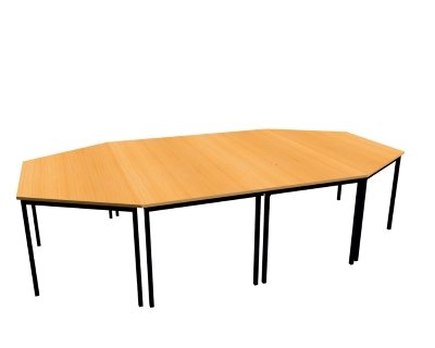 Meetingtisch 4teilig Buche