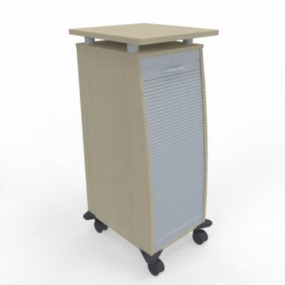 Mobiler Büroschrank Stehpult Dekor Ahorn