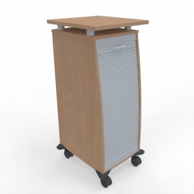 Mobiler Büroschrank Stehpult Dekor Buche