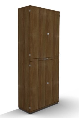 Modulschrank TEN 100 cm mit Auszugsplatte Nussbaum