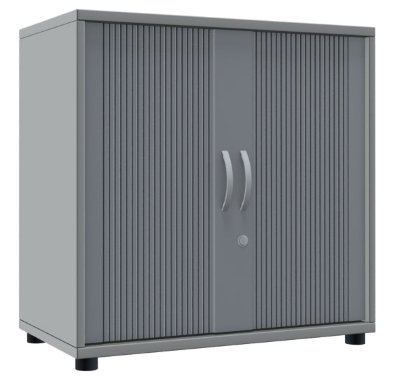 Querrollladenschrank TEN 2 OH, 80 cm Lichtgrau