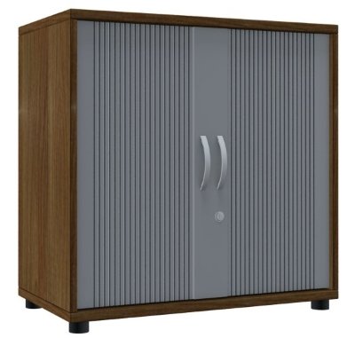 Querrollladenschrank TEN 2 OH, 80 cm Nussbaum
