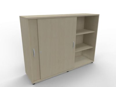 Raumteilerschrank TEN als Stehtheke 160 cm Ahorn