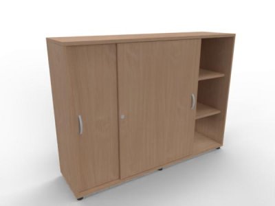 Raumteilerschrank TEN als Stehtheke 160 cm Buche