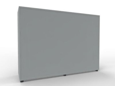 Raumteilerschrank TEN als Stehtheke 160 cm Lichtgrau
