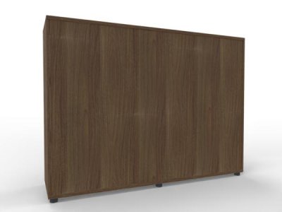 Raumteilerschrank TEN als Stehtheke 160 cm Nussbaum