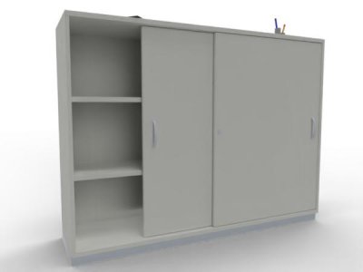 Raumteilerschrank TEN als Stehtheke 160 cm Weiß