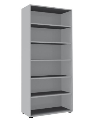 Aktenregal Master 6 Ordnerhöhen 100 cm breit Lichtgrau