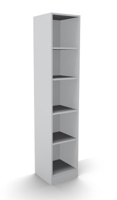 Regal Klassik 5 OH 40 cm breit Lichtgrau