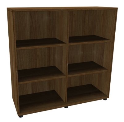 Regal TEN 3 OH, 120 cm breit nussbaum