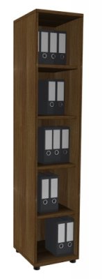 Regal TEN 5 OH, 40 cm breit nussbaum
