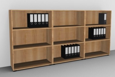 Regalwand Basis K3 Nussbaum