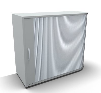 Rollladenschrank Mega 100 cm rechte Seite anstellbar Lichtgrau