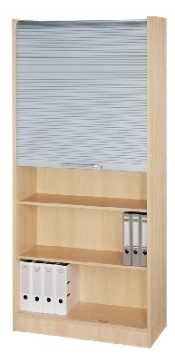 Aktenschrank mit Rollladen silber