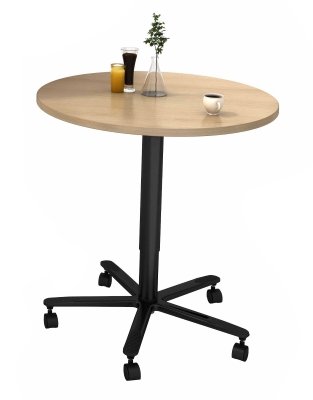 Säulen-Hubtisch Eiche