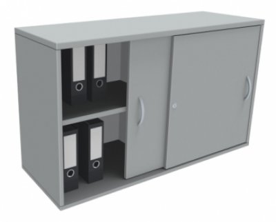 Schiebetüren-Anstellschrank TEN 120 cm lichtgrau