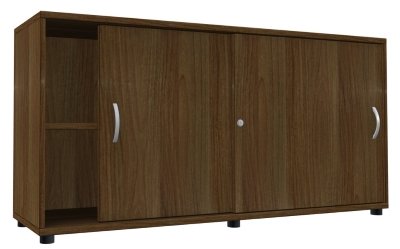 Schiebetürenschrank TEN 2 OH, 160 cm Nussbaum