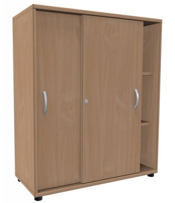 Schiebetürenschrank TEN 3 OH, 100 cm Buche