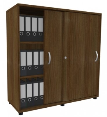 Schiebetürenschrank TEN 3 OH, 120 cm Nussbaum