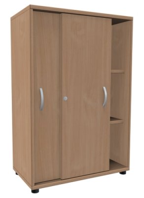 Schiebetürenschrank 3 OH, 80 cm Buche
