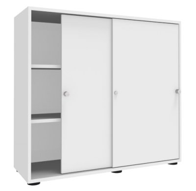 Schiebetürenschrank Master 3 Ordnerhöhen weiss