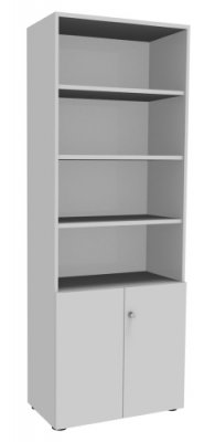 Kombischrank 1 Master 2 OH Türen weiss
