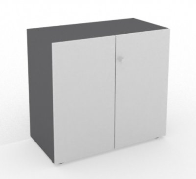 Aktenschrank Master 3 Ordnerhöhen Grafit/Silber