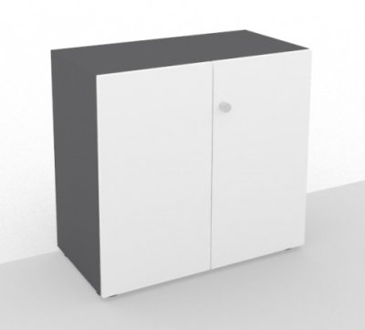 Aktenschrank Master 3 Ordnerhöhen Grafit/Weiß