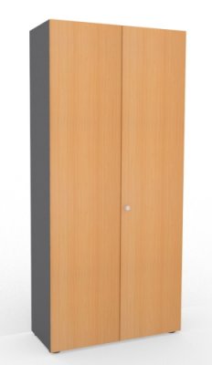 Aktenschrank Master 100 cm breit Grafit/Buche