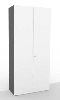 Aktenschrank Master 100 cm breit Grafit/Weiß
