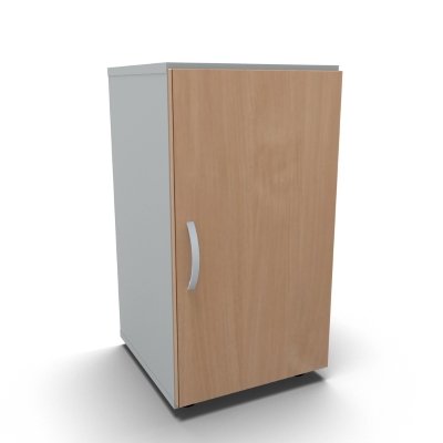 Aktenschrank Mega 2 OH 40 cm breit Lichtgrau Buche