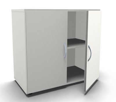 Aktenschrank Mega 2 OH Weiss