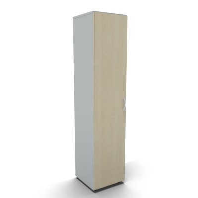 Schrank Mega 5 OH 40 cm breit Lichtgrau Ahorn