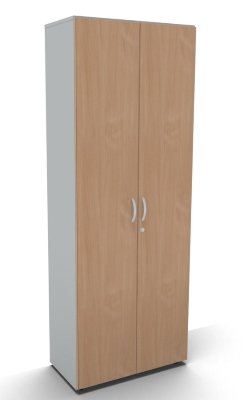 Aktenschrank Mega abschließbar 6 OH Lichtgrau Buche
