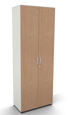 Aktenschrank Mega abschließbar  6 OH Weiss Buche