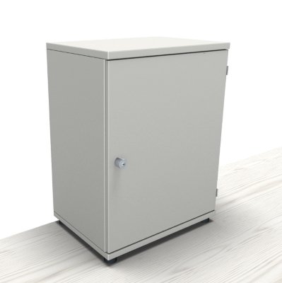 Aktenschrank TEN 2 Ordnerhöhen 60 cm Schloss links Weiss