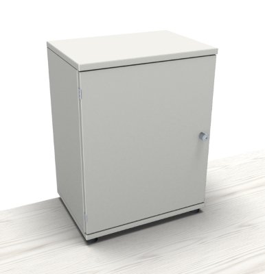 Aktenschrank TEN 2 Ordnerhöhen 60 cm Schloss rechts Weiss