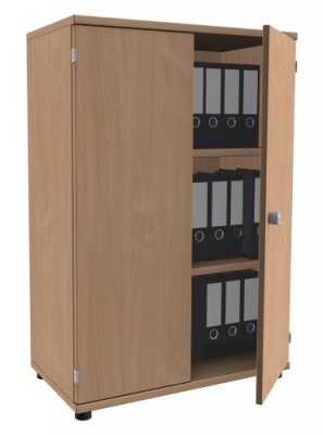 Aktenschrank TEN 3 Ordnerhöhen 80 cm breit Buche