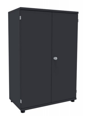Aktenschrank TEN 3 Ordnerhöhen 80 cm breit onyxgrau