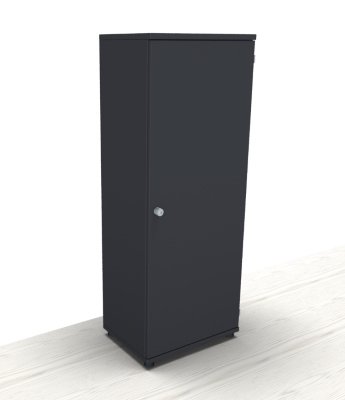 Aktenschrank TEN 4 Ordnerhöhen 60 cm Schloss links onyxgrau